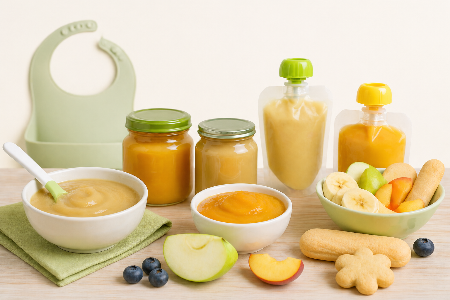 Omogeneizzati frutta, snack e merende