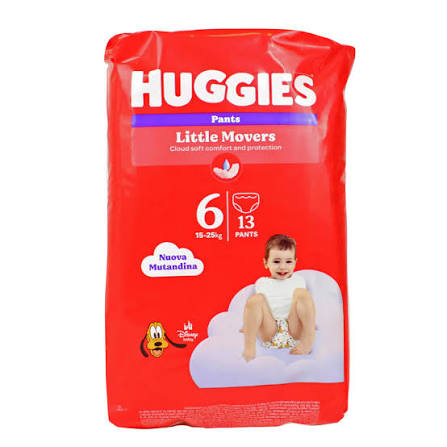 Huggies Little Movers Pants Taglia 6 15-25kg 13pz