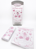 Melanie 6 sacchetti trasparenti nascita rosa