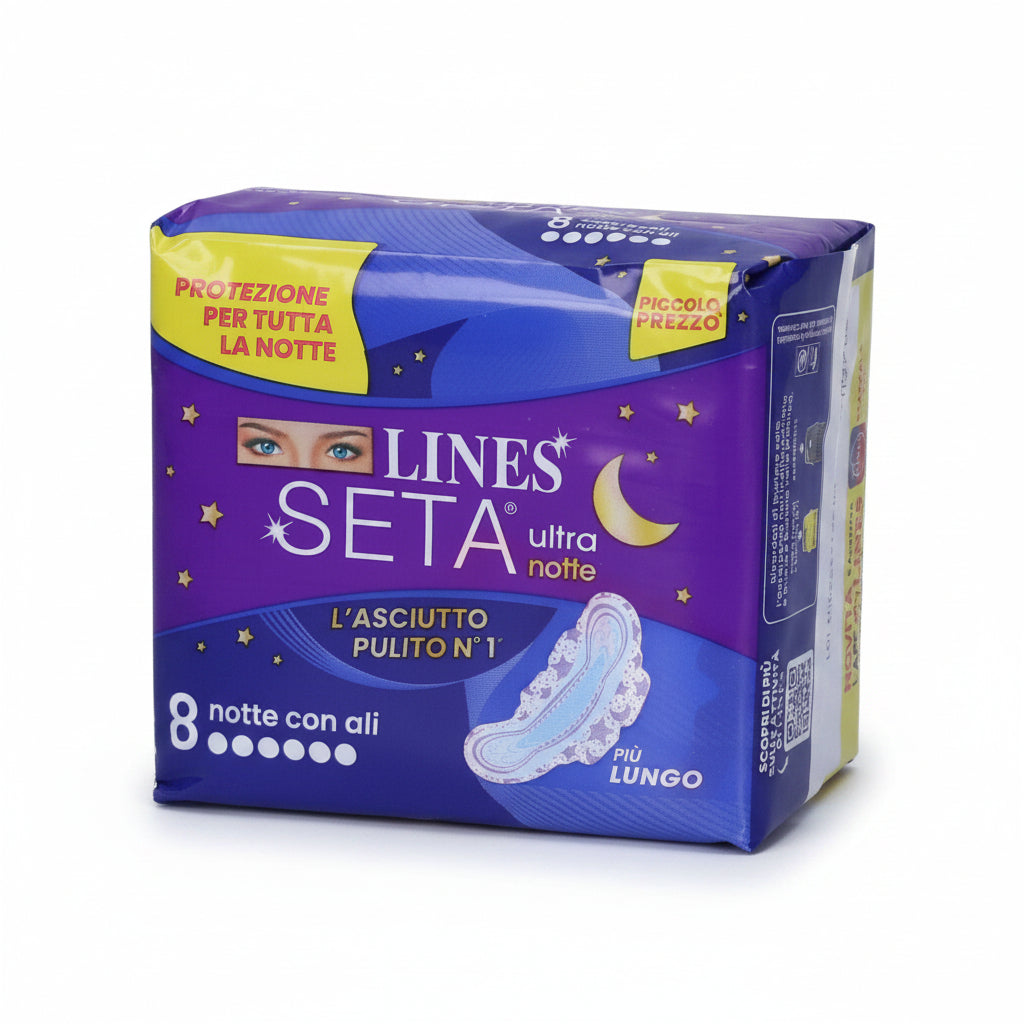 Lines seta ultra assorbenti notte 8pz