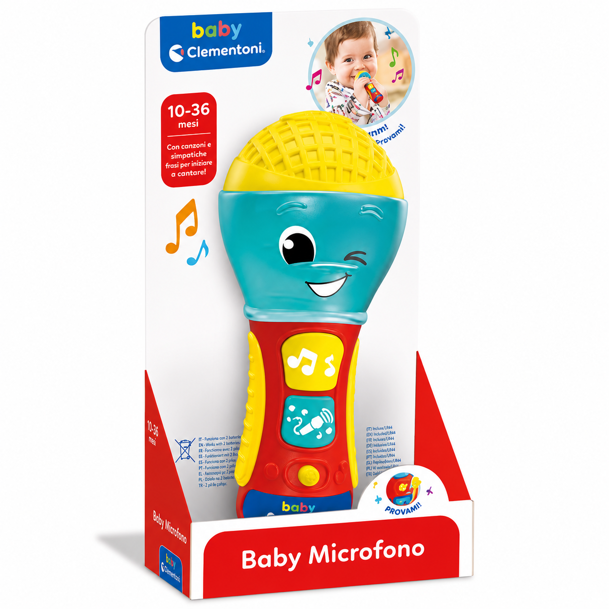 Clementoni baby microfono 10M+