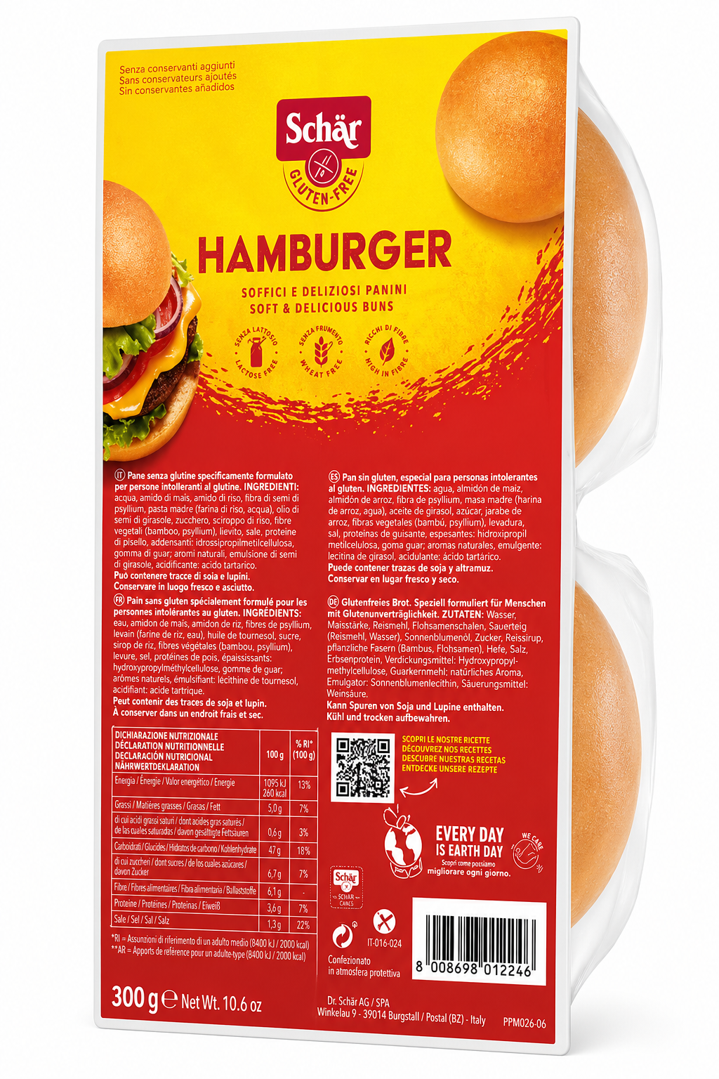 Schar panini hamburger 300g