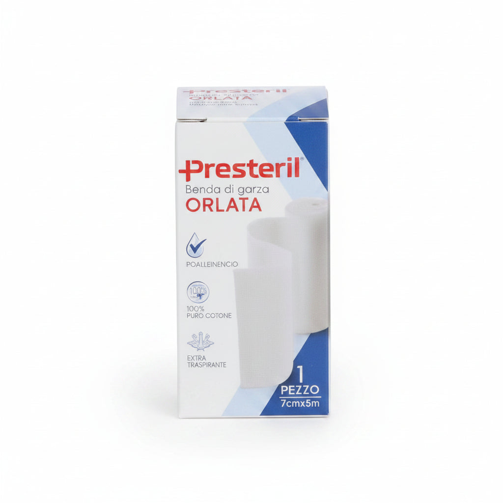 Presteril Benda Di Garza Orlata 7cmx5m 1pz
