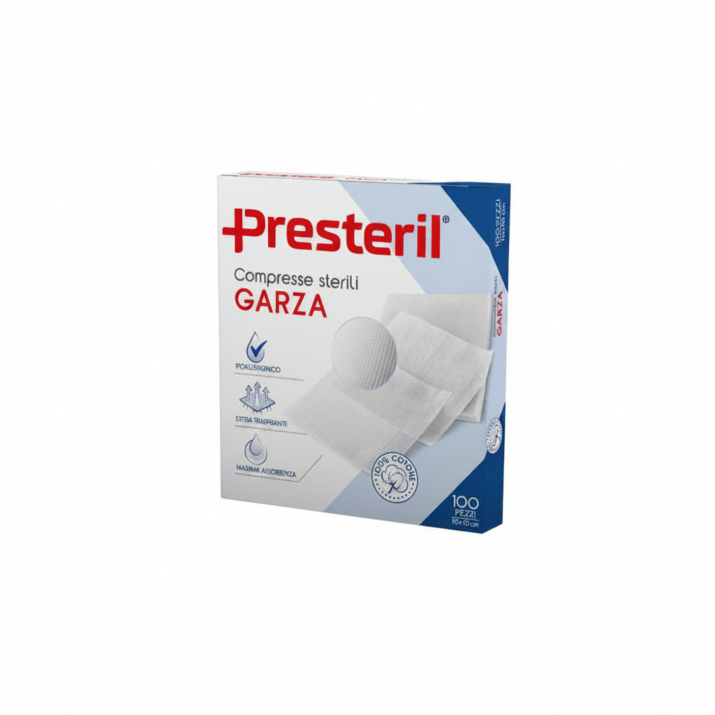 Presteril Compresse Sterili Garza 10x10cm 100pz