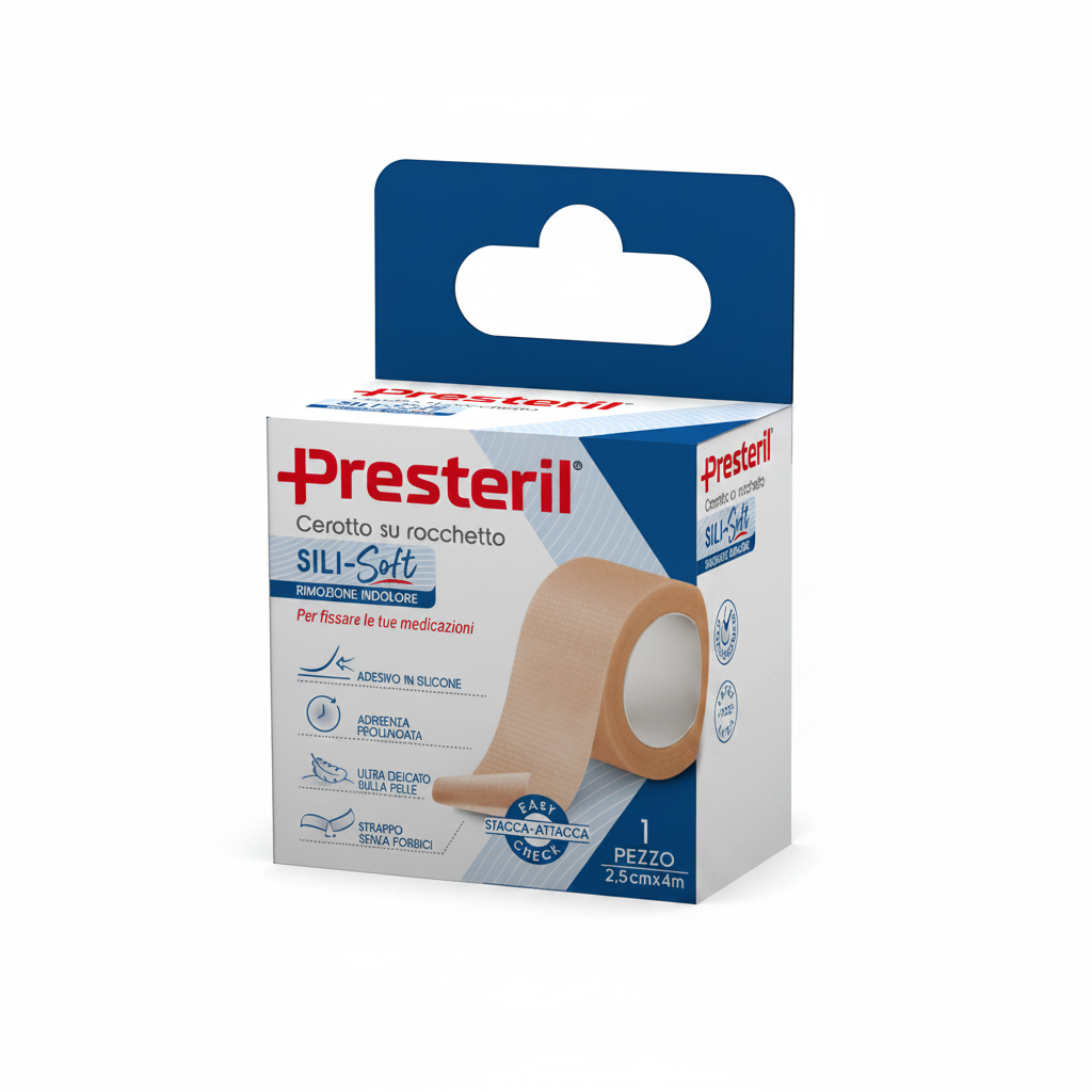 Presteril Cerotto Su Rocchetto Sili-Soft 2.5cmx4m
