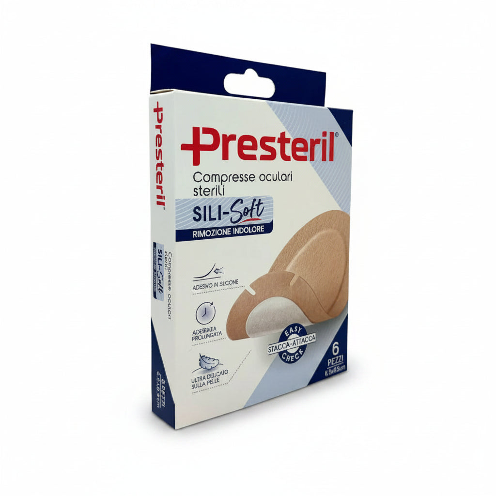 Presteril Compresse Oculari Sterili 6.5x9.5cm 6pz