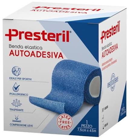 Presteril Benda Elastica Autoadesiva 7.5cmx4.5m 1pz