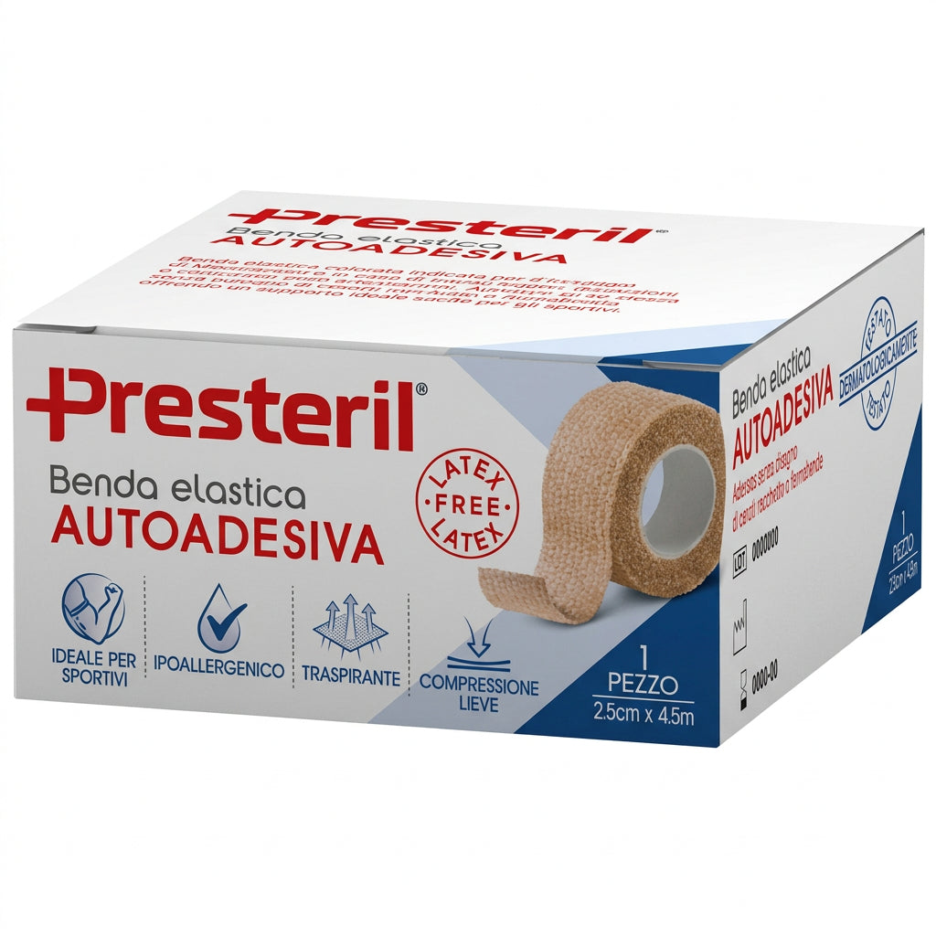 Presteril Benda Elastica 2.5cmx 4.5m 1pz Beige