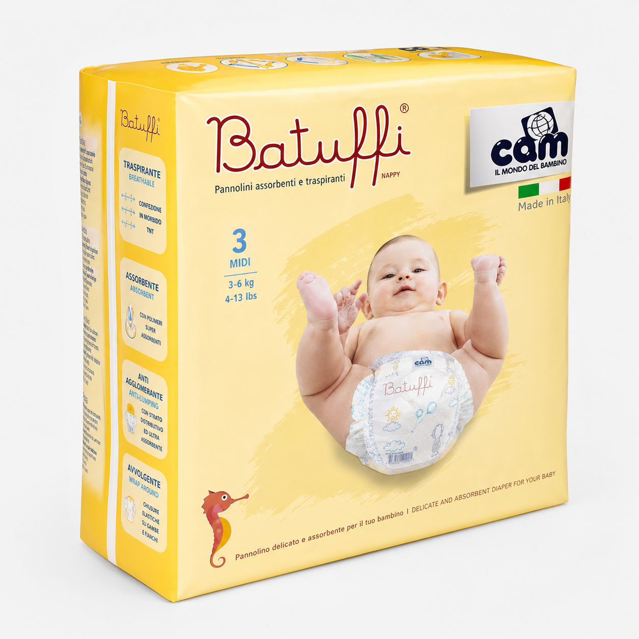 Cam batuffi pannolino