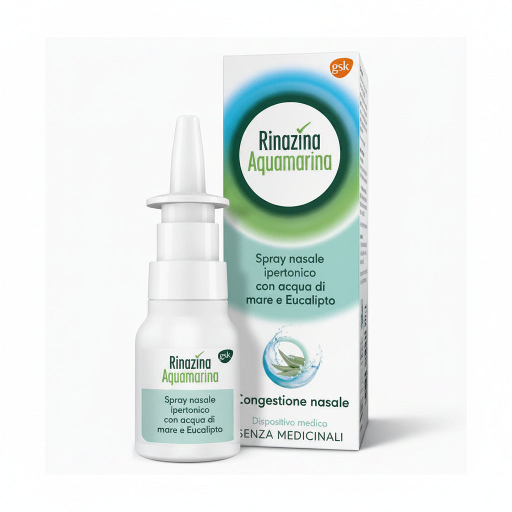 Rinazina Aquamarina Spray Nasale Ipertonico 20ml