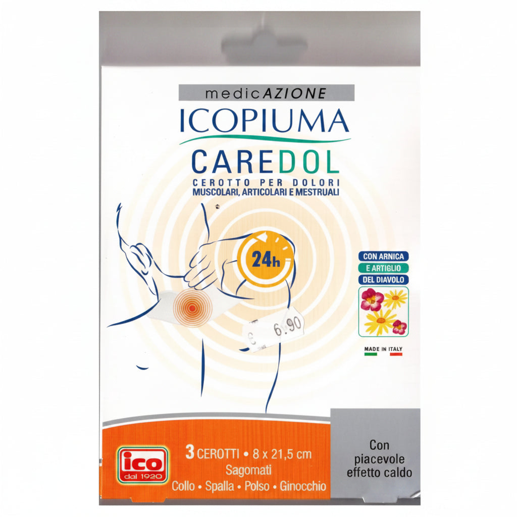 Icopiuma Caredol Cerotti per Dolori Collo/Spalla/Polso/Ginocchio 3pz