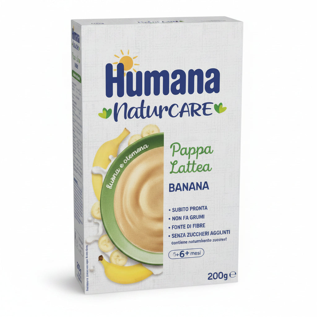 Humana NaturCare Pappa lattea banana 200g
