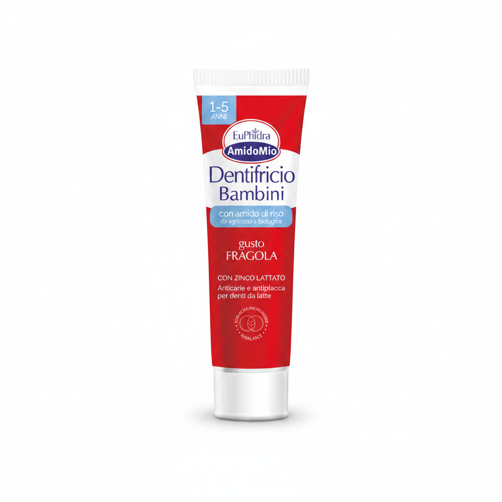 AmidoMio Dentifricio bambini 1+ fragola senza fluoro 50ml