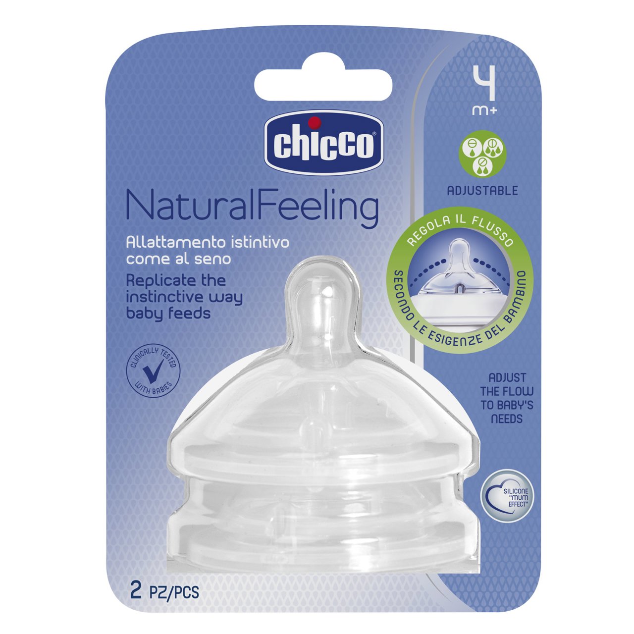 Chicco tettarella naturalfeeling 4M+ 2pz