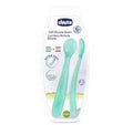 Chicco cucchiaio silicone azzurro 6M+ 2pz