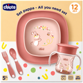 Chicco set pappa rosa 12M+