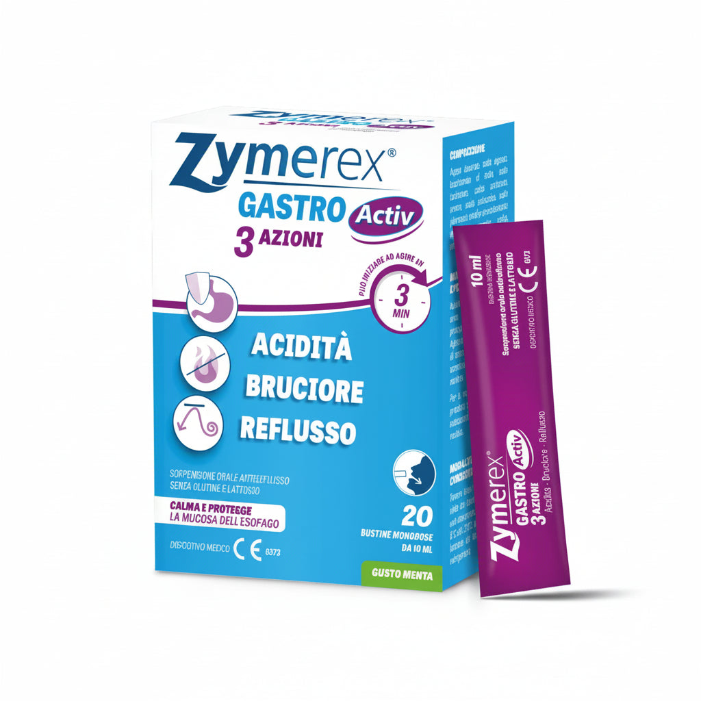 Zymerex Gastro Activ Acidità Bruciore Reflusso Menta 20bustine