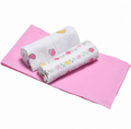 Disney - Set 3 Pezzi Quadrato Garza Stampato Multicolore In Puro Cotone Minnie