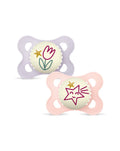 Mam original night 2-6M silicone 2 pz rosa