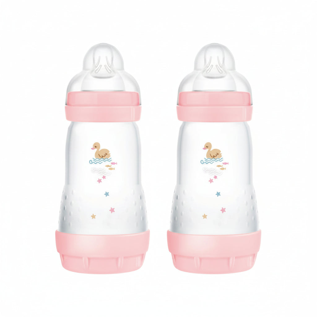 MAM Biberon Easy Start Anti-Colic 2M+ 2x260ml Rosa