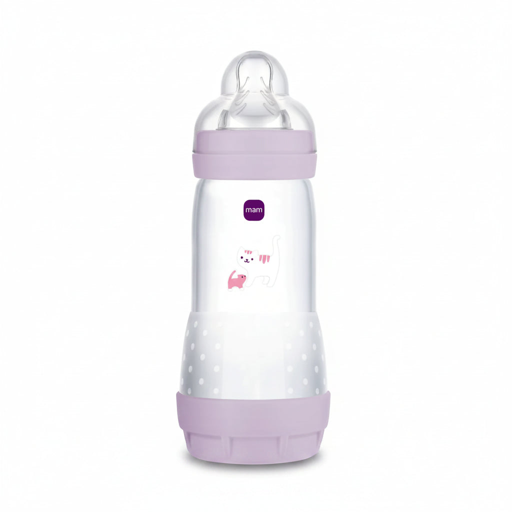 MAM Biberon Esy Start Anti-Colic 4M+ 320ml Lilla/Rosa
