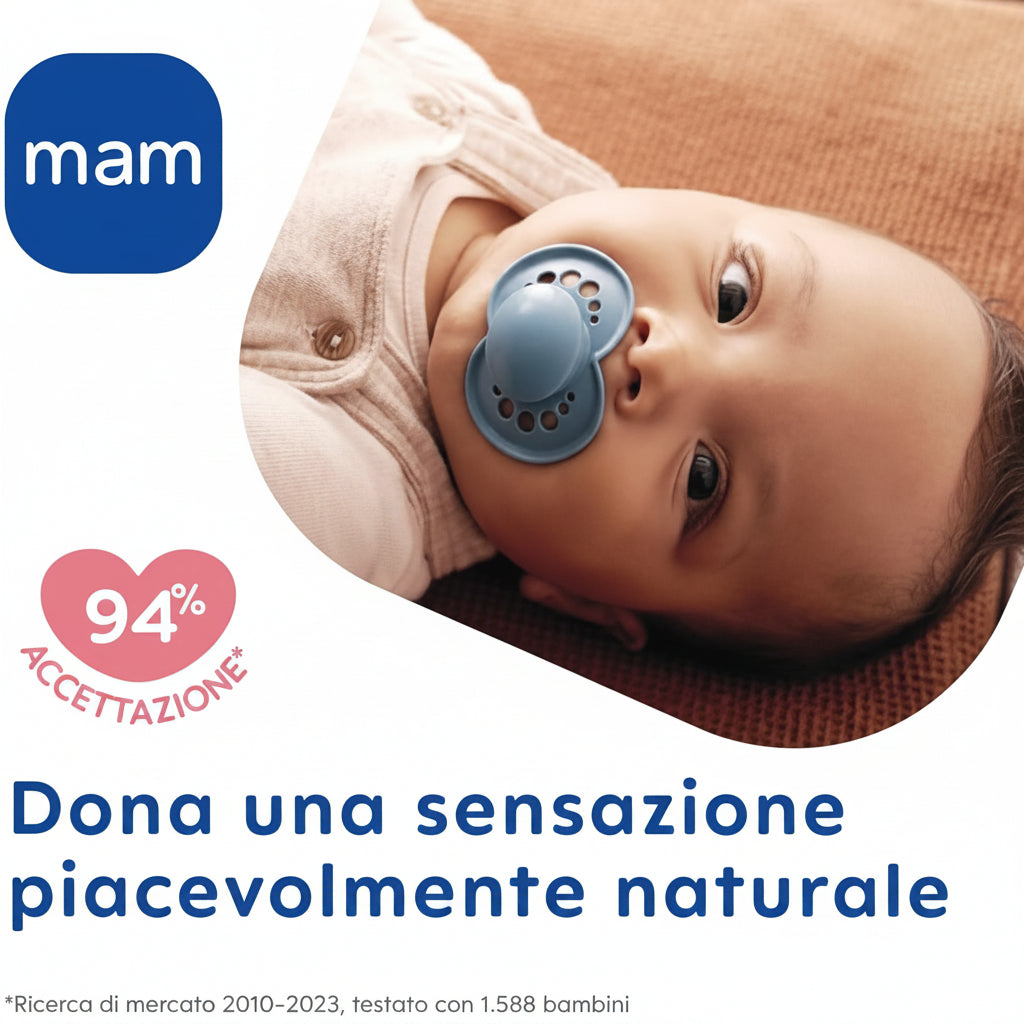 MAM Succhietto Original Silicone 6M+ 2pz