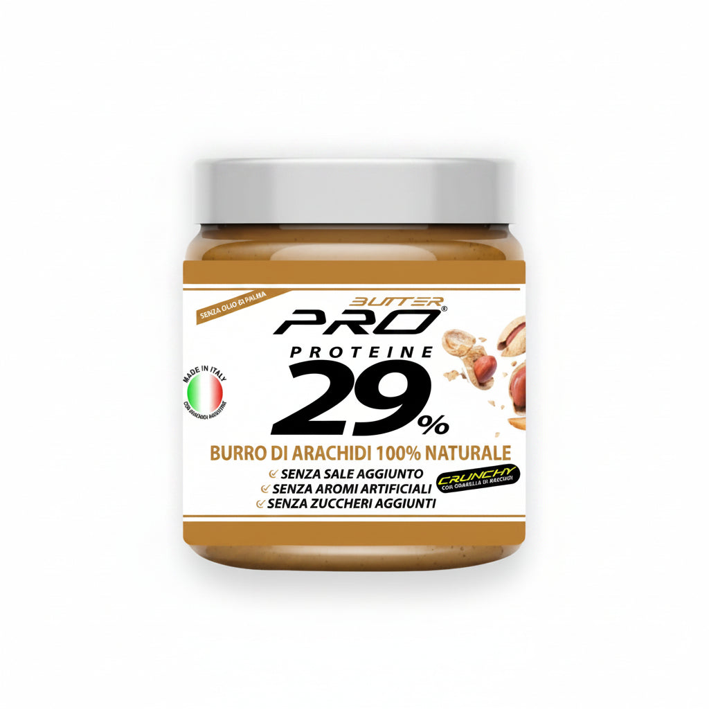 ButterPRO Crema Di Arachidi 100% Naturale Proteine 29% 500g