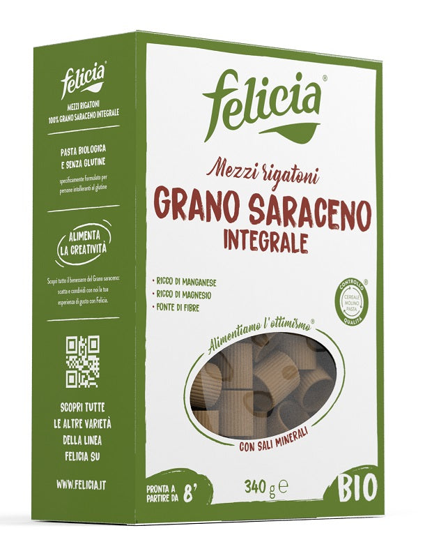 Felicia bio mezzi rigatoni grano saraceno 340g