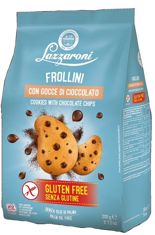 Lazzaroni frollini con gocce di cioccolato 200g