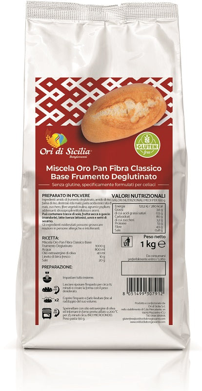 Ori di sicilia miscela oro base frumento deglutinato 1000g