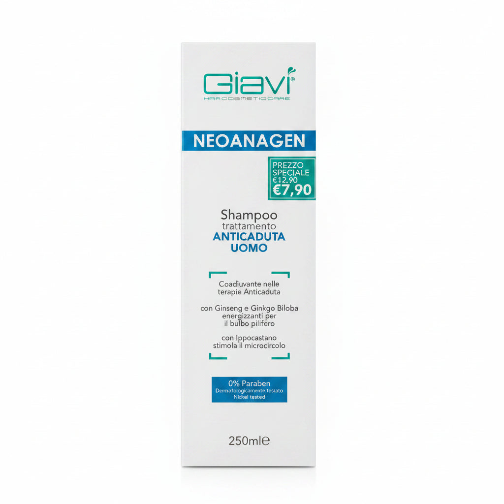 Giavì Neonagen shampoo anticaduta uomo 250ml