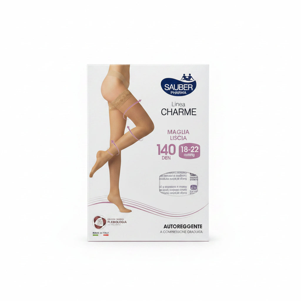 Sauber Autoreggente 140Den 18-22mmHg Camel Taglia 2