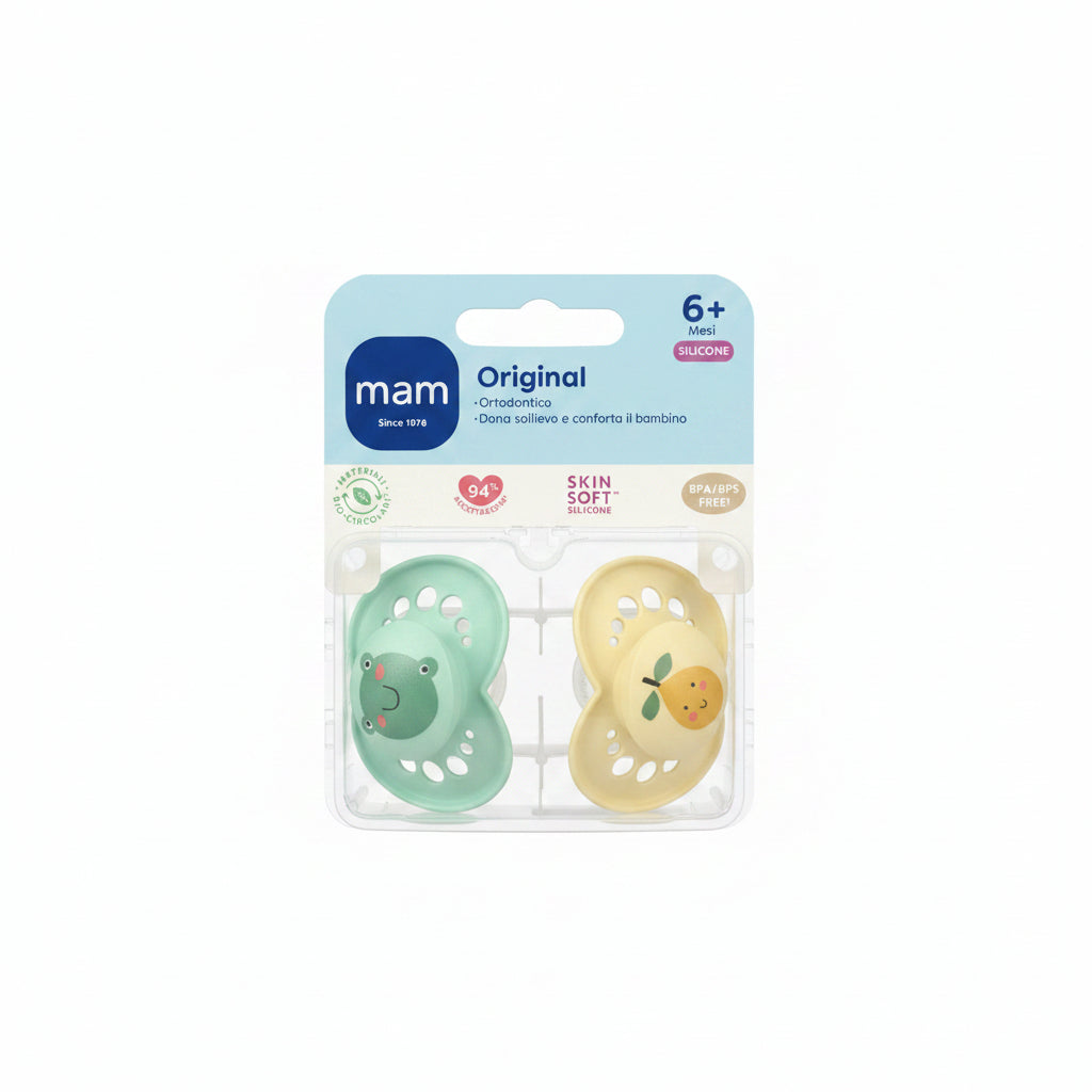 MAM Succhietto Original Silicone 6M+ 2pz