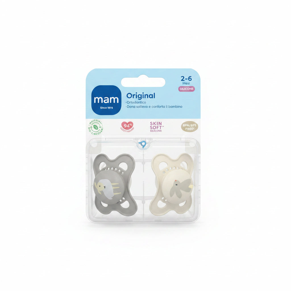 MAM Succhietto Original Silicone 2-6M 2pz