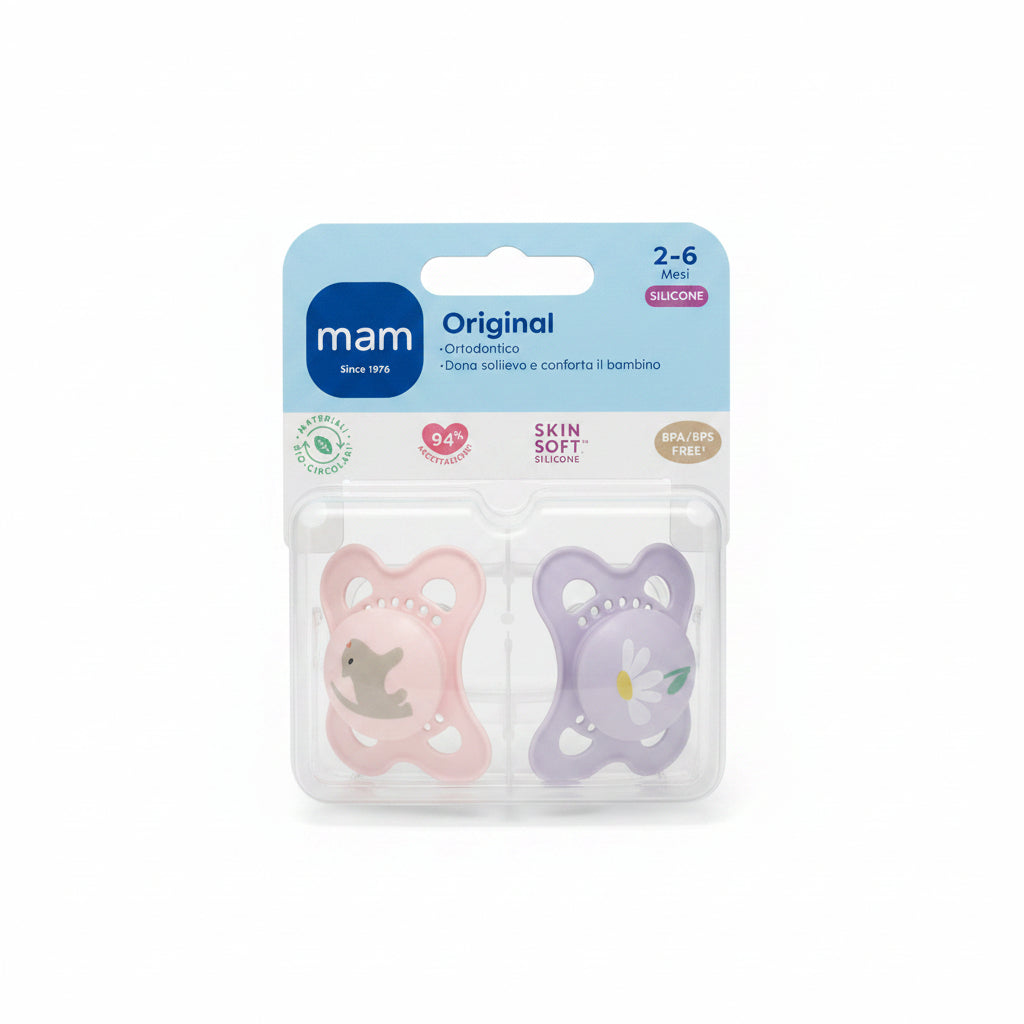 MAM Succhietto Original Silicone 2-6M 2pz