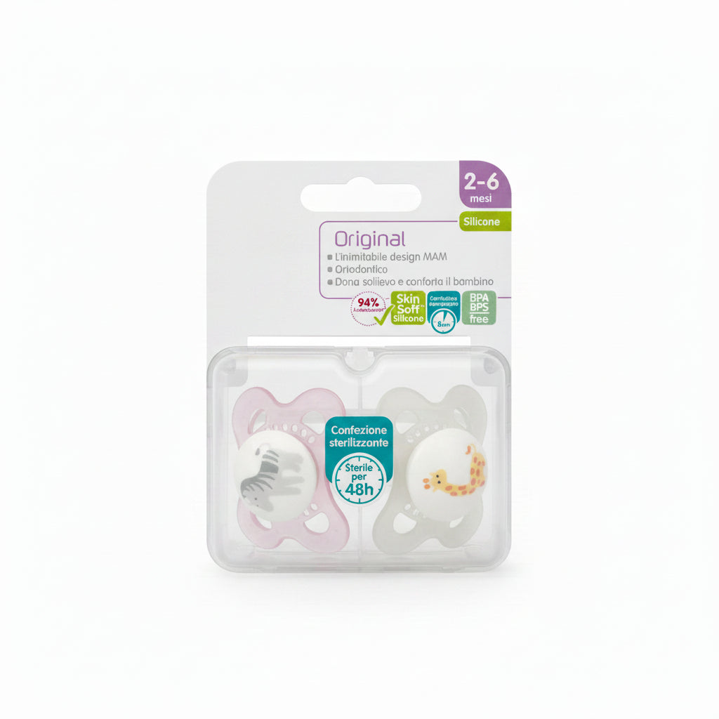 MAM Succhietto Original Silicone 2-6M 2pz