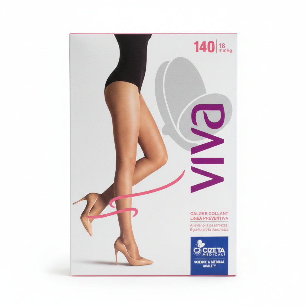 Cizeta Medicali Viva Gambaletto 140Den 18mmHg Chiaro Taglia 2