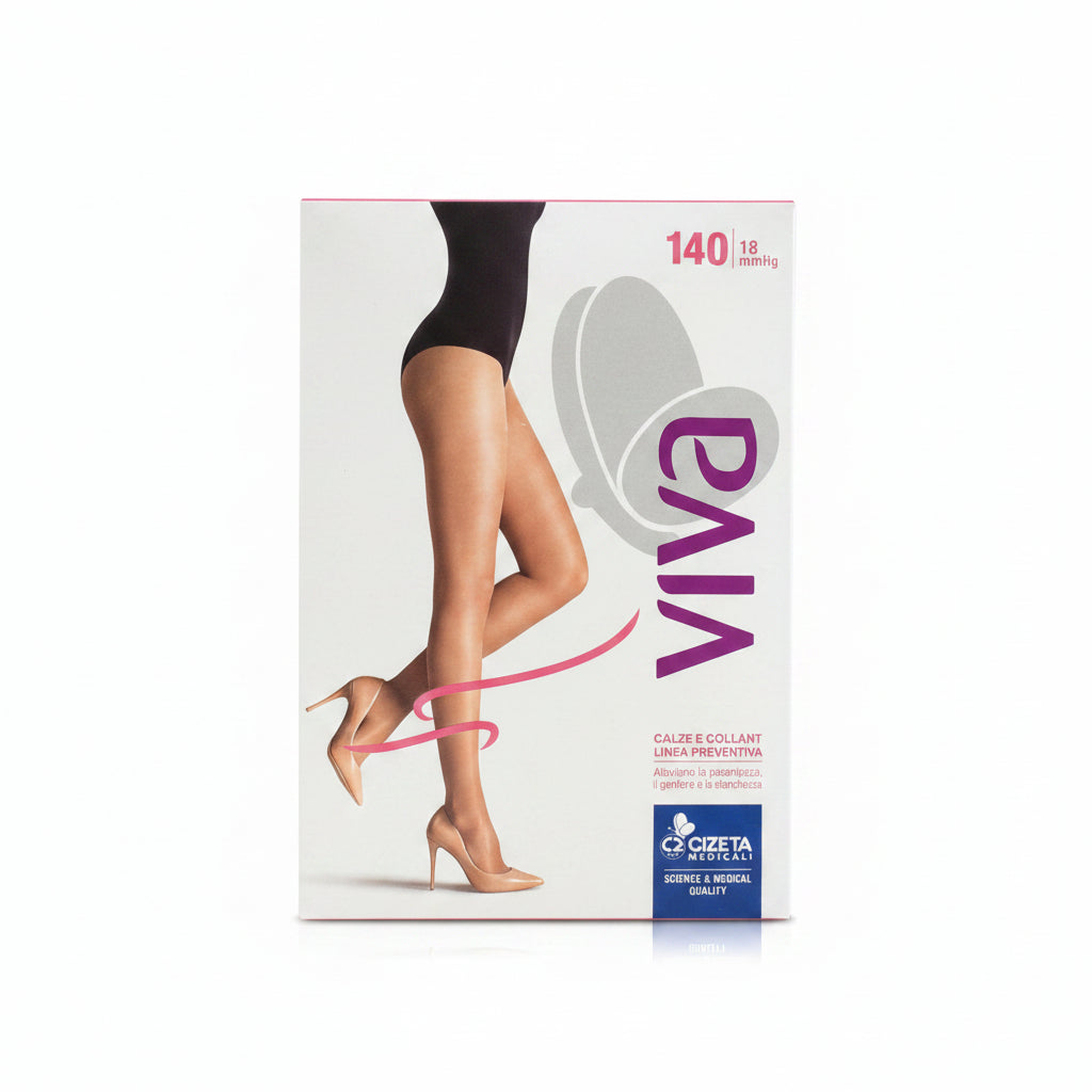 Cizeta Medicali Viva Collant P.Aperta 140Den 18mmHg Nero Taglia 2