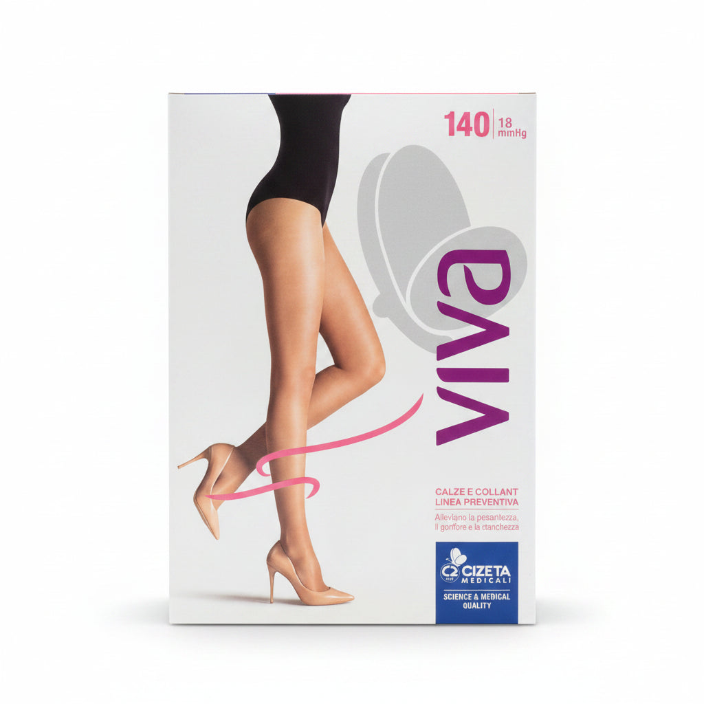 Cizeta Medicali Viva Autoreggente 140Den 18mmHg Chiaro Taglia 1