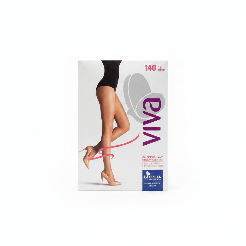 Cizeta Medicali Viva Collant P.Aperta 140Den 18mmHg Chiaro Taglia 4