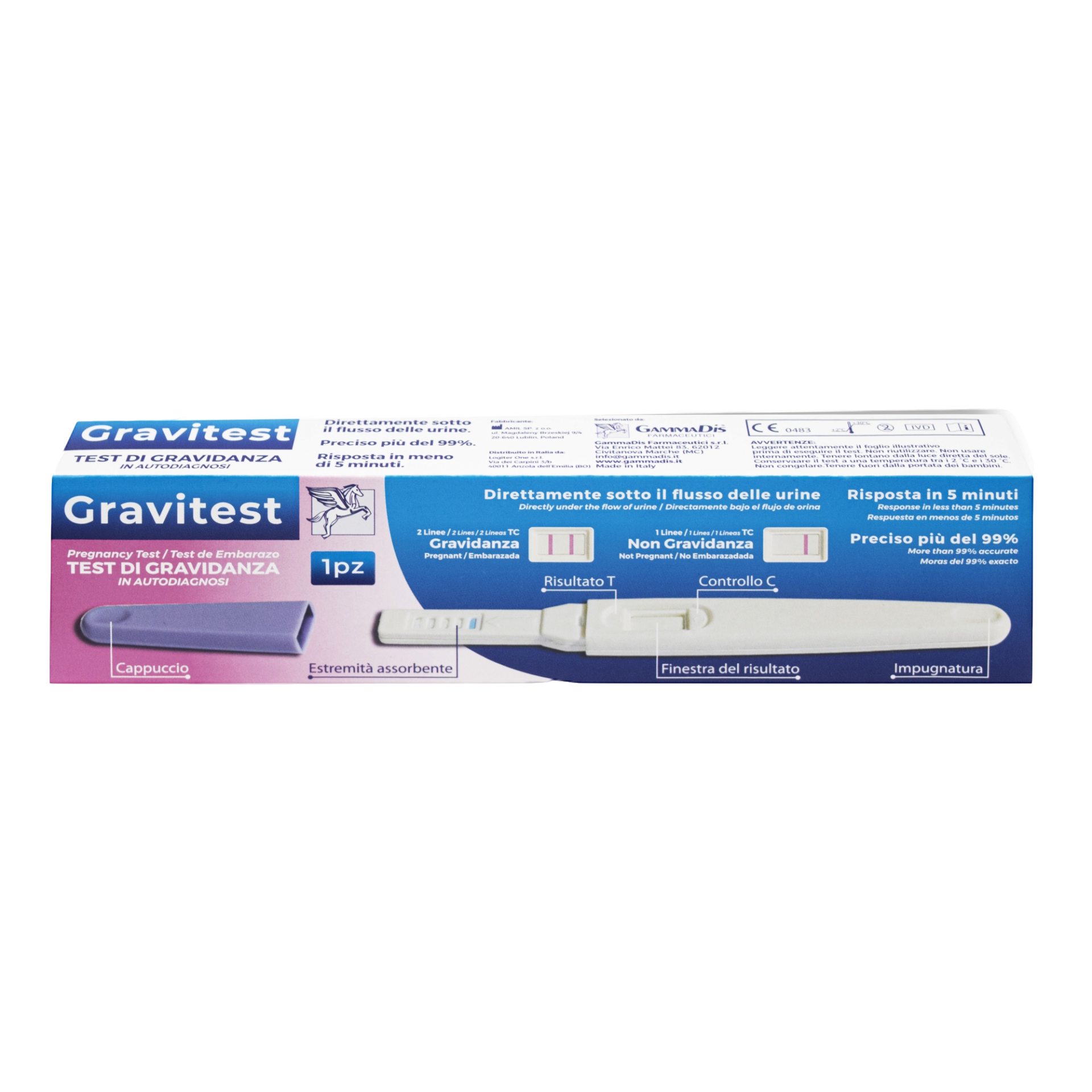Gammadis test di gravidanza 1pz