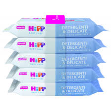 Hipp salviettine detergenti e delicate 5x48pz