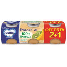 Mellin omogeneizzato banana e kiwui 3x100g