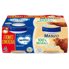 Mellin omogeneizzato manzo 4x80g