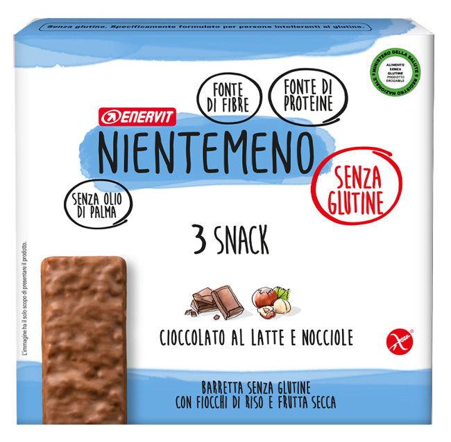 Enervit nientemeno barrette cioccolato e nocciole 3x33g