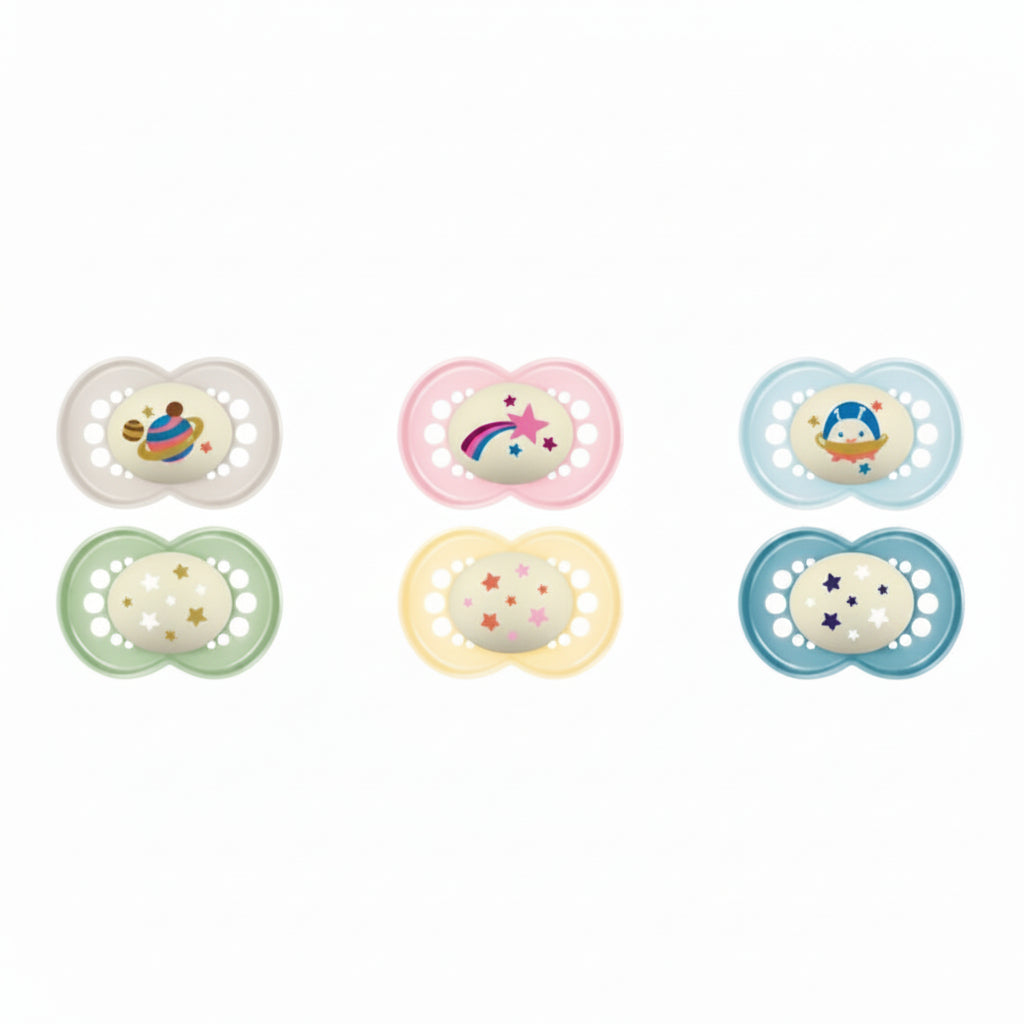 MAM Succhietto Original Night Silicone 6M+ 2pz