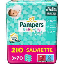 Pampers salviettine baby fresh 210pz