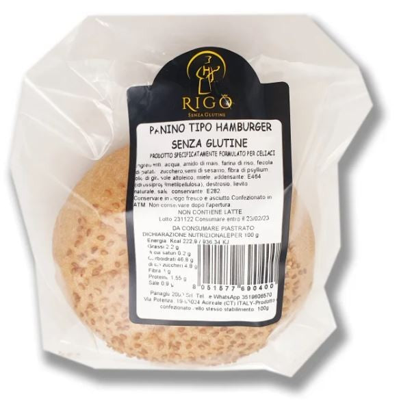 Rigò panino tipo hamburger 100g