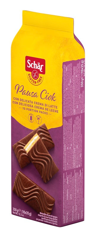 Schar pausa ciok merendina con crema al latte 350g